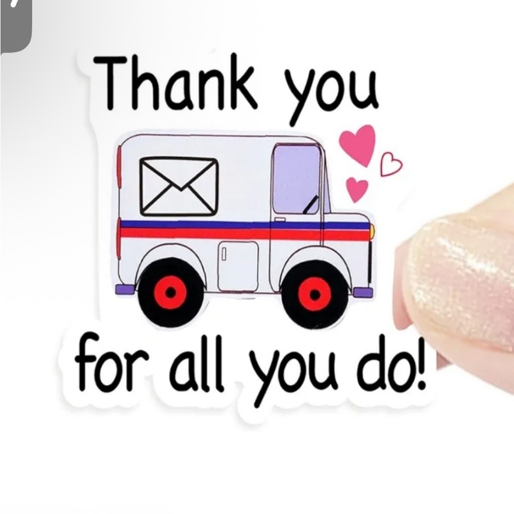 50 Thank You For All You Do! Mail Carrier Stickers